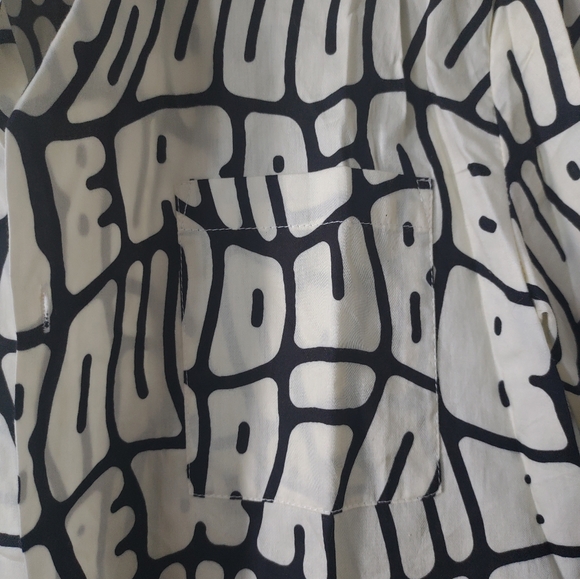 Double Rainbow button down shirt, black and white - XS - Picture 5 of 8
